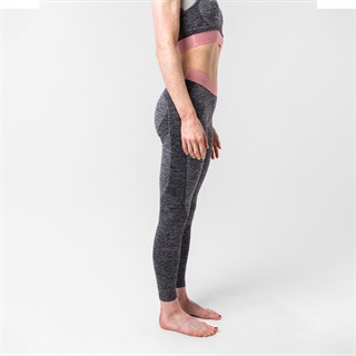 Womens Knit Leggings Grey/PeachAlternative Image4