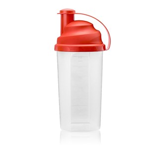 Original Screw Cap Protein Shaker 700ml in Red and ClearAlternative Image1