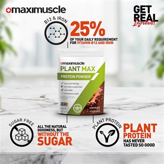 Plant Max Vegan Protein Powder 480g Pack - ChocolateAlternative Image3