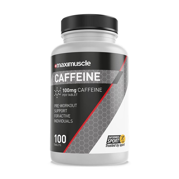 Caffeine 100mg Pre-Workout Supplement Capsules 100 Pack