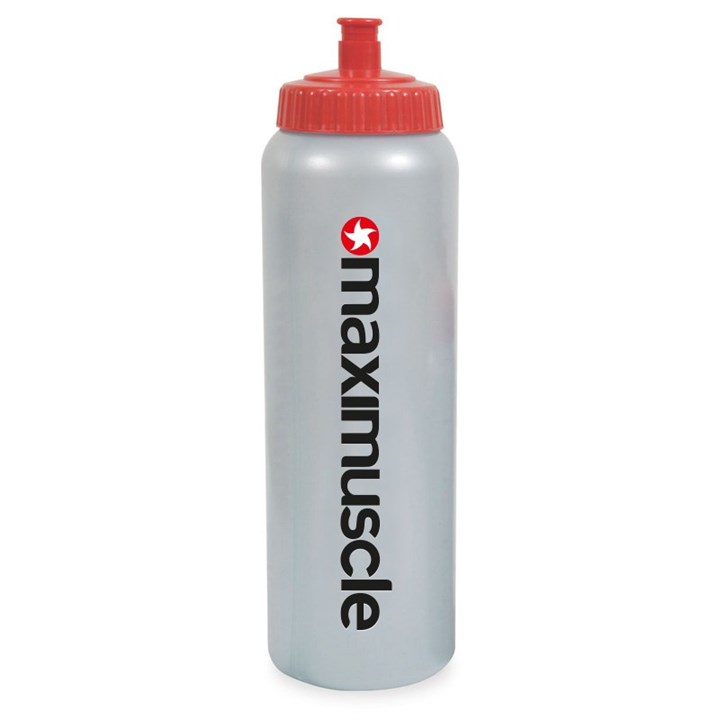 Original Screw Cap Sports Water Bottle 1 Litre in Red and Grey