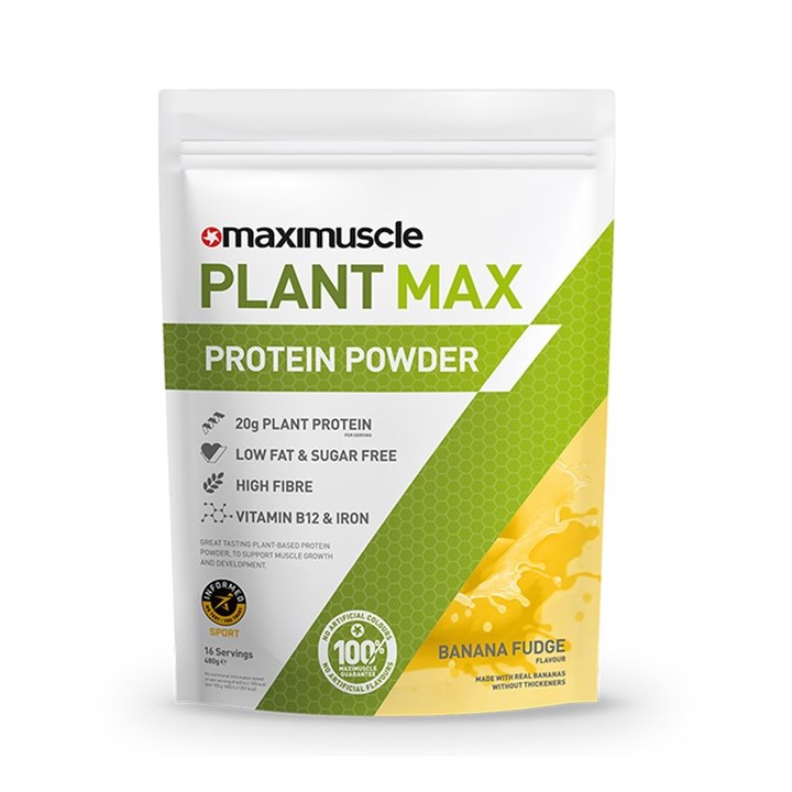 Plant Max Vegan Protein Powder 480g Pack - Banana Fudge