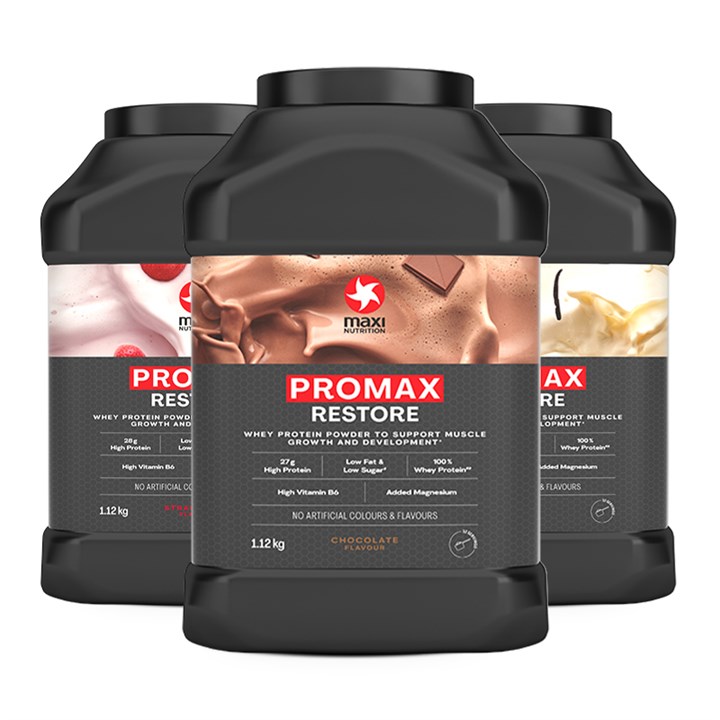 Promax Restore Protein Powder 3 x 1.12kg Tubs Whey Bundle