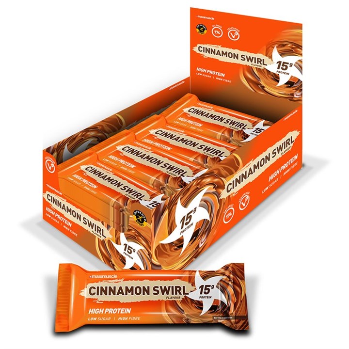Protein Bars 12 x 45g - Cinnamon Swirl