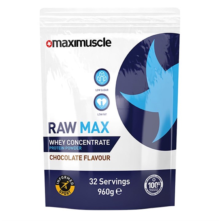 Raw Max Whey Concentrate Protein Powder (WPC) 960g - Chocolate
