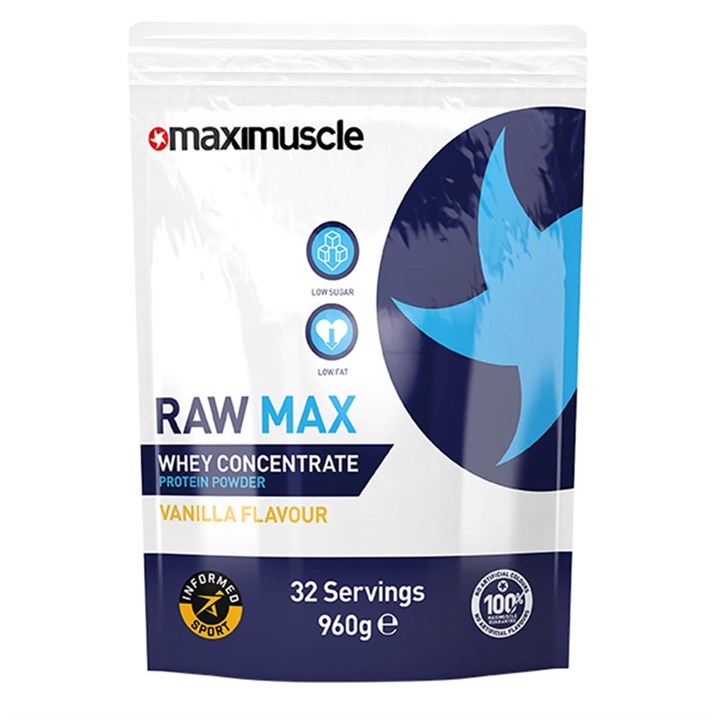 Raw Max Whey Concentrate Protein Powder (WPC) 960g - Vanilla