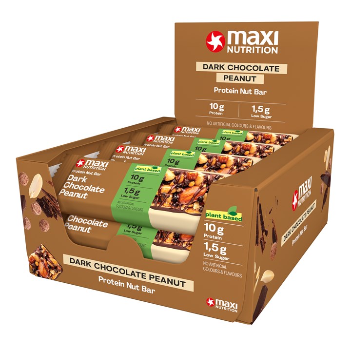 Protein Nut Bars Dark Chocolate Peanut x 12 Tray