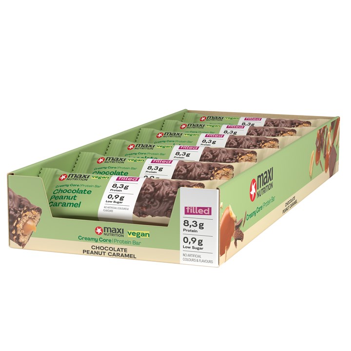Vegan Protein Bars 12 x 45g - Chocolate Peanut Caramel