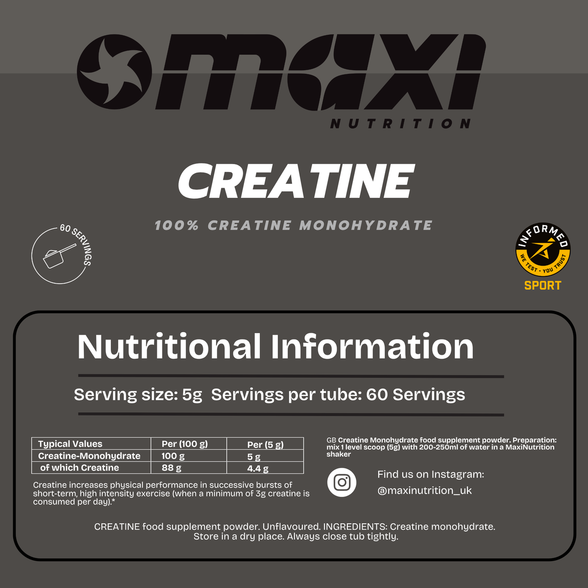 Creatine Monohydrate 300g