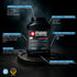 Maxi Nutrition Cyclone Strength supplement bottle with feature text on a dark background