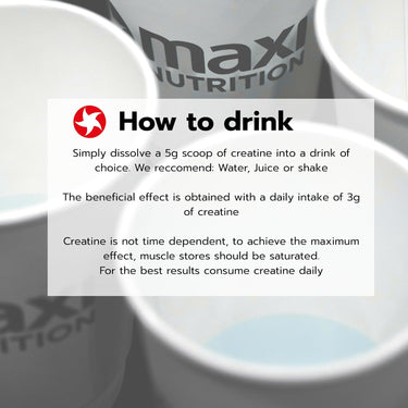 MaxiNutrition Creatine Monohydrate: Strength, Power & Recovery ...