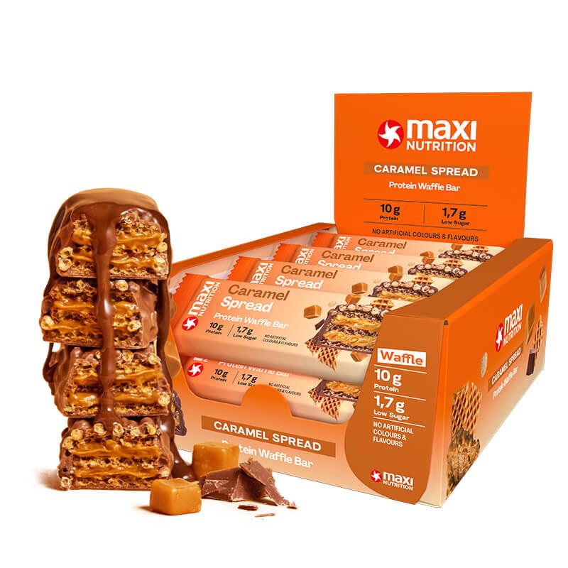 Crispy Waffle Protein Bars 12 x 39g - MaxiNutrition